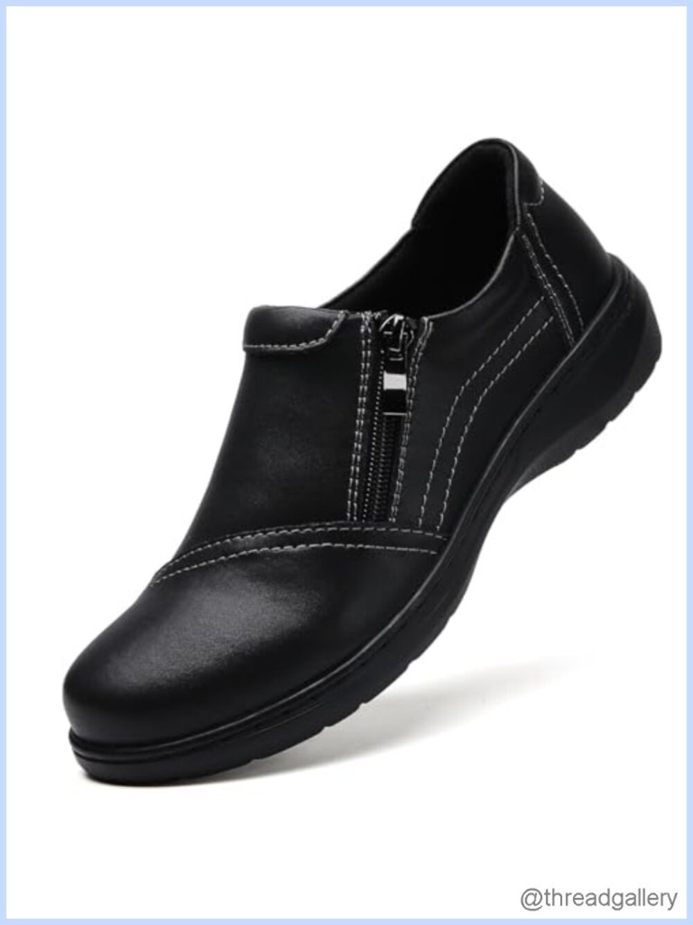 Leather Orthopedic Loafers Women Slip On Comfort Casual Dressy Shoes